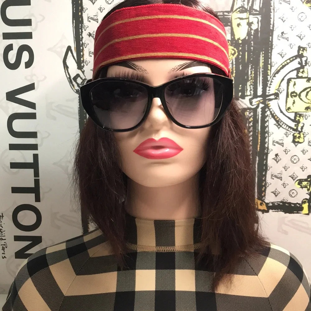 💯 - New Authentic SAINT LAURENT SLM8/F Sunglasses Black - Picture 4 of 13